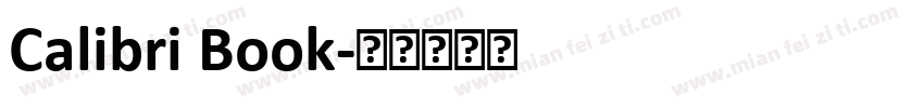 Calibri Book字体转换